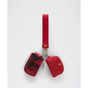 Lululemon Lunar New Year Dual Pouch Wristlet | Lunar Plumes Mini Red Multi | NWT